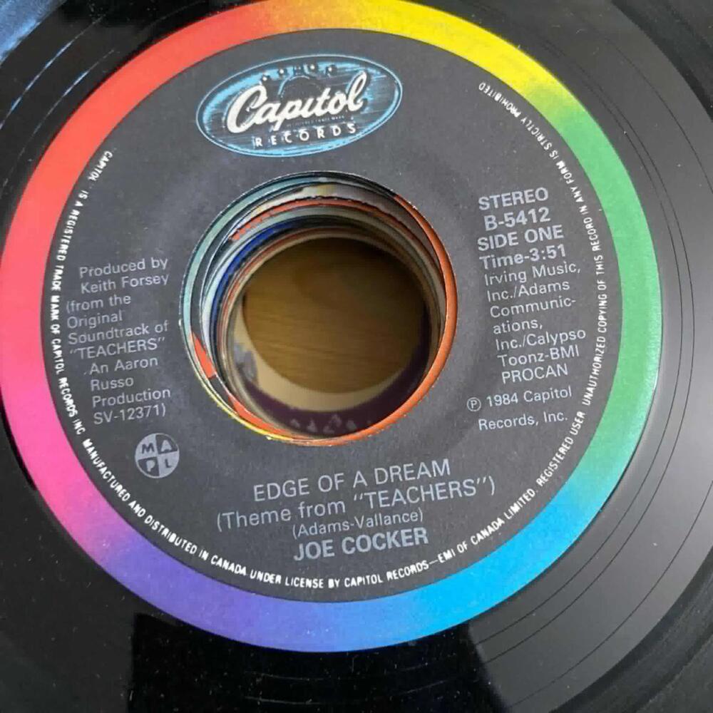 Joe Cocker - Edge of a Dream/Tempted B-5412 45rpm VG R37